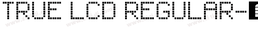True LCD Regular字体转换